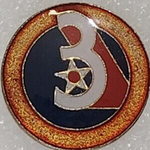 U.S. Air Force 3rd Air Force Emblem Novelty Hat/Lapel/Brooch Pin, Enamel Metal